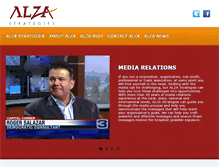 Tablet Screenshot of alzamedia.com